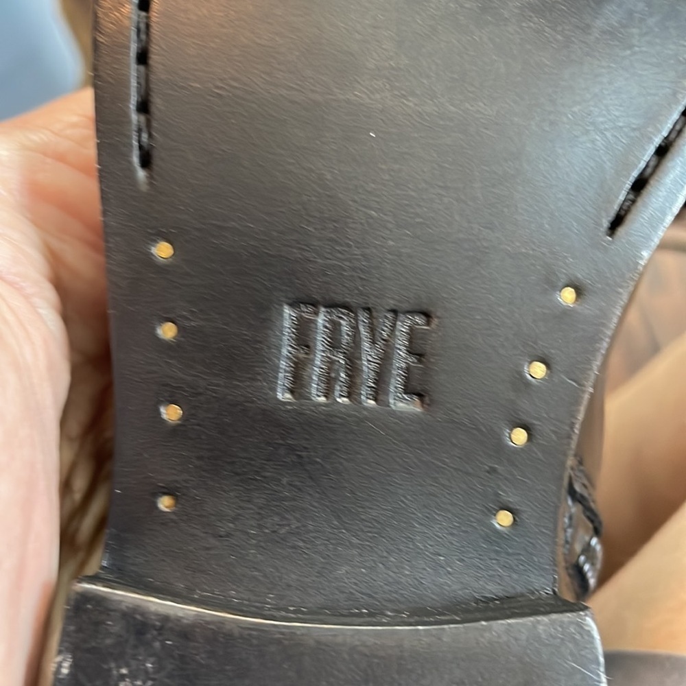 FRYE MELISSA BUTTON INSIDE ZIP Genuine Leather Side Zip Boots NWOT Sz 6 - Picture 7 of 17